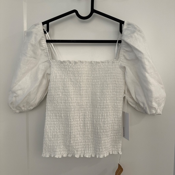 NWT Reformation Mulberry Linen Top, S - Picture 2 of 5